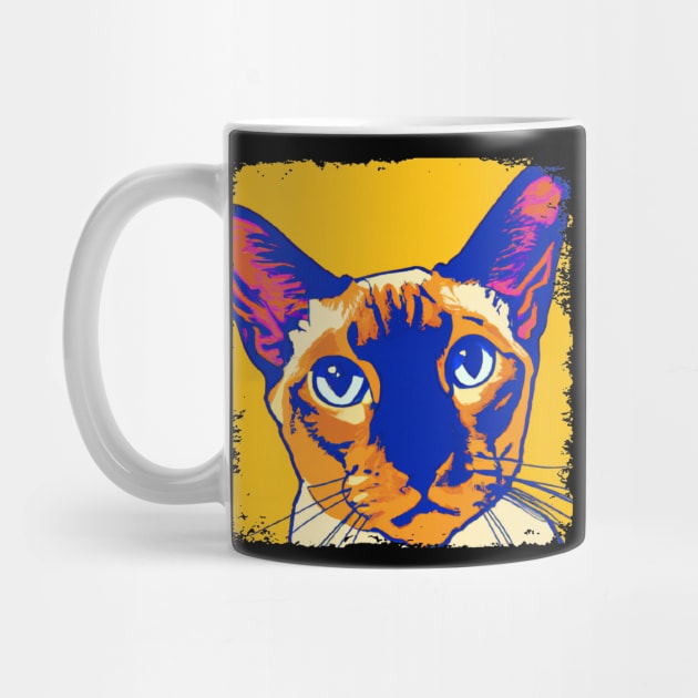 Tonkinese Pop Art - Cat Lover Gift by PawPopArt